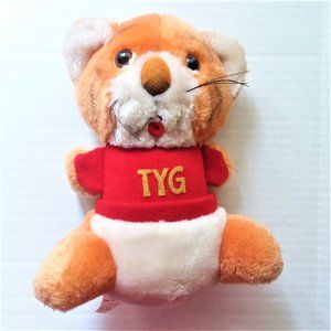 Tyg the Tiger Plushv1981 Hallmark SHIRT TALES Stuffed Animal VTG Cartoon TV Kids